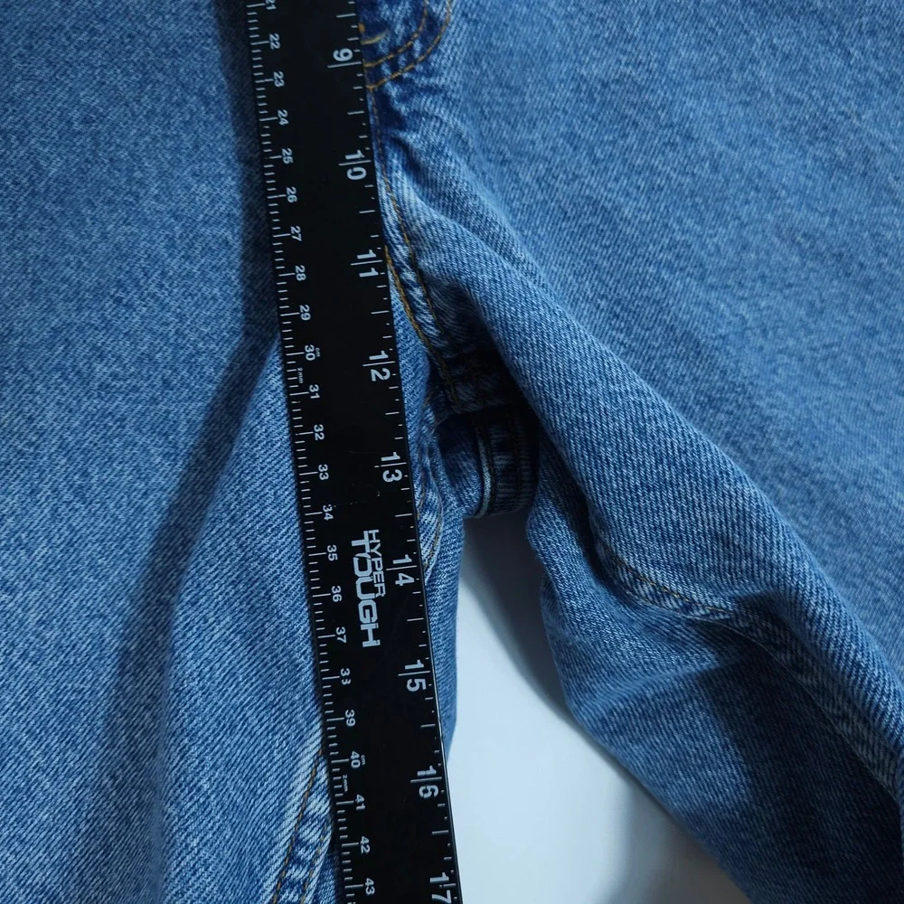 Vintage Levis 550 Shorts Mens 36 Blue Orange Tab Relaxed Fit Denim Streetwear